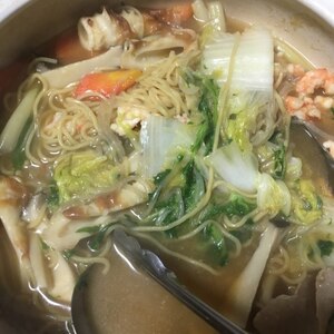 煮込みラーメンでホッカホカに♪♪